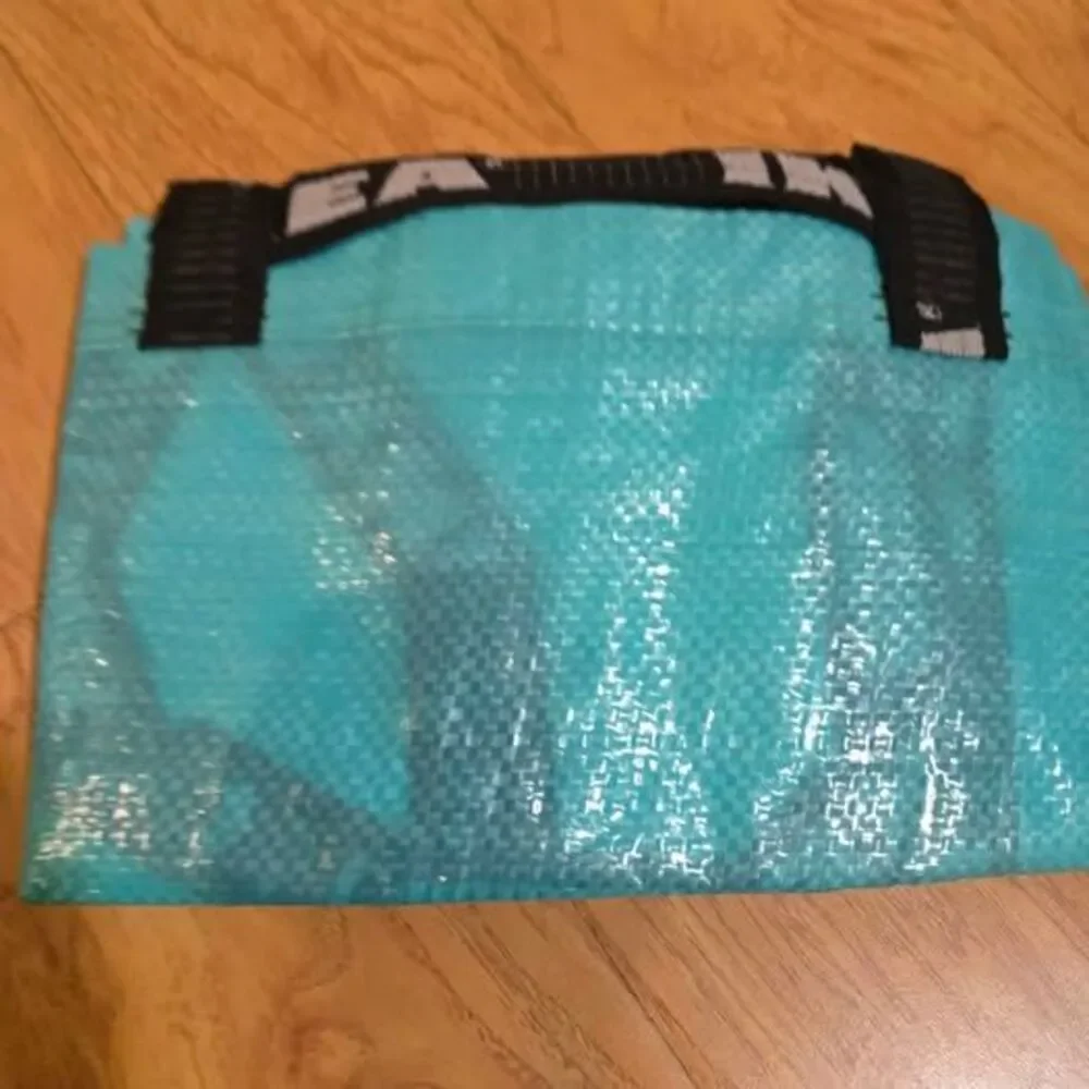 IKEA Slukis Frakta Reusable Tote Bag - Teal Turquoise Limited Edition